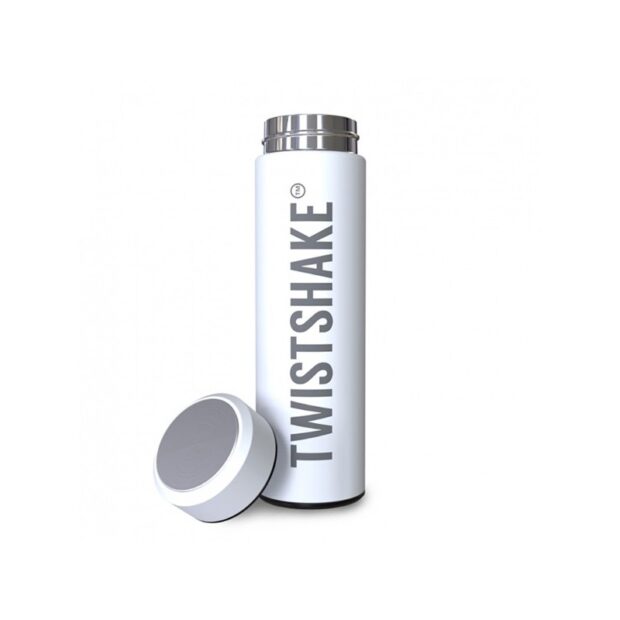 Twistshake - Garrafa Térmica 420ml - Branco