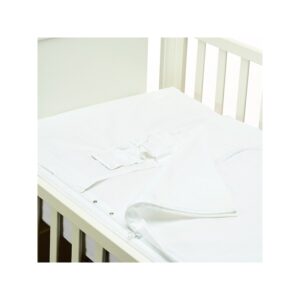 B - Mum - Conjunto de Lençois Safety Baby Bed 50 x 80 cm - Branco/Pureza