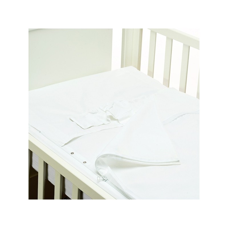 B – Mum – Conjunto de Lençois Safety Baby Bed 50 x 80 cm – Branco/Pureza