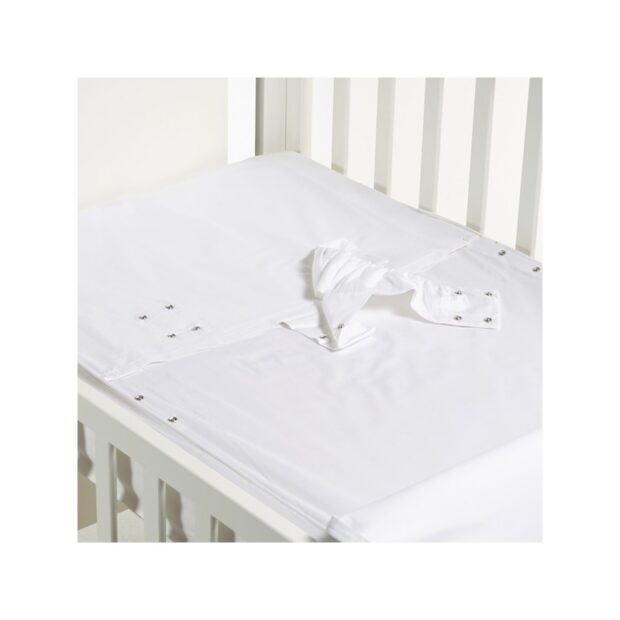 B - Mum - Conjunto de Lençois Safety Baby Bed 120 x 60 cm - Rosa/Liso