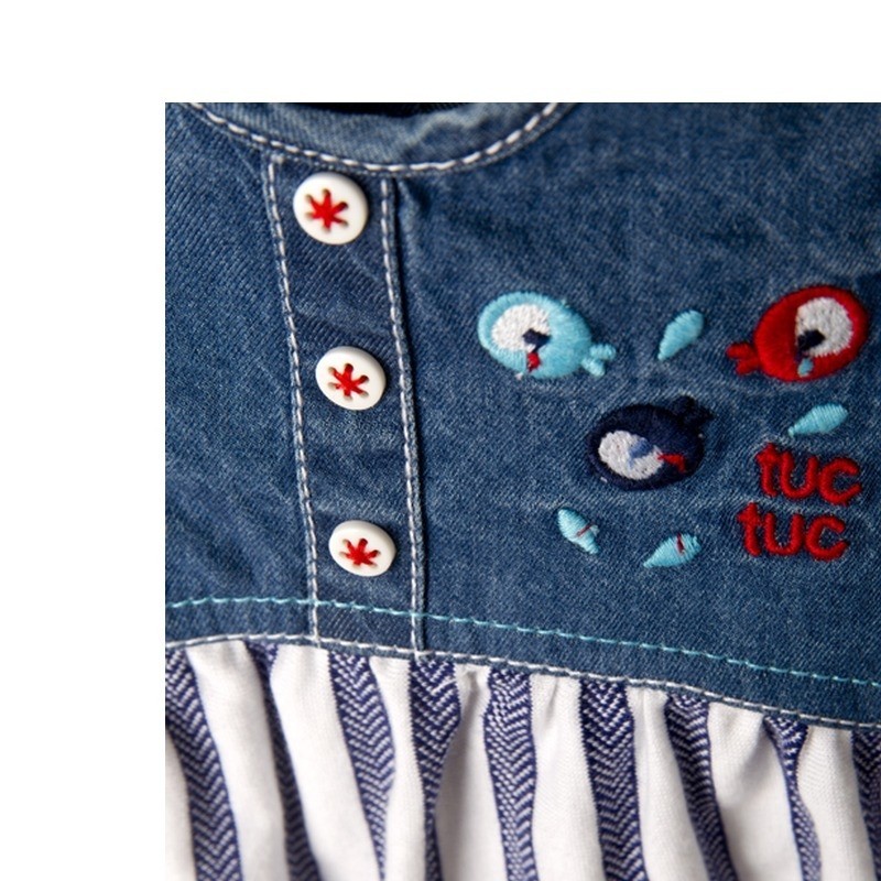 Tuc Tuc – Vestido Combinado Fishes Menina (Vários Tamanhos Disponíveis)