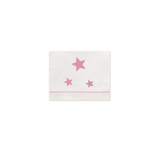 Dusty pretend Silver Bimbi Dreams - Conjunto Lençois Estrelas Rosa 50 x 80 cm - Sítio do Bebé