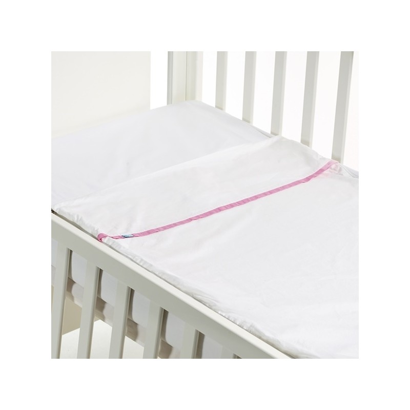 B – Mum – Conjunto de Lençois Safety Baby Bed 50 x 80 cm – Rosa/Liso
