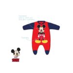 Disney Baby - Babygrow Aveludado Vermelho Mickey