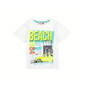 Bóboli - T-Shirt para bebé menino Branco - Beach