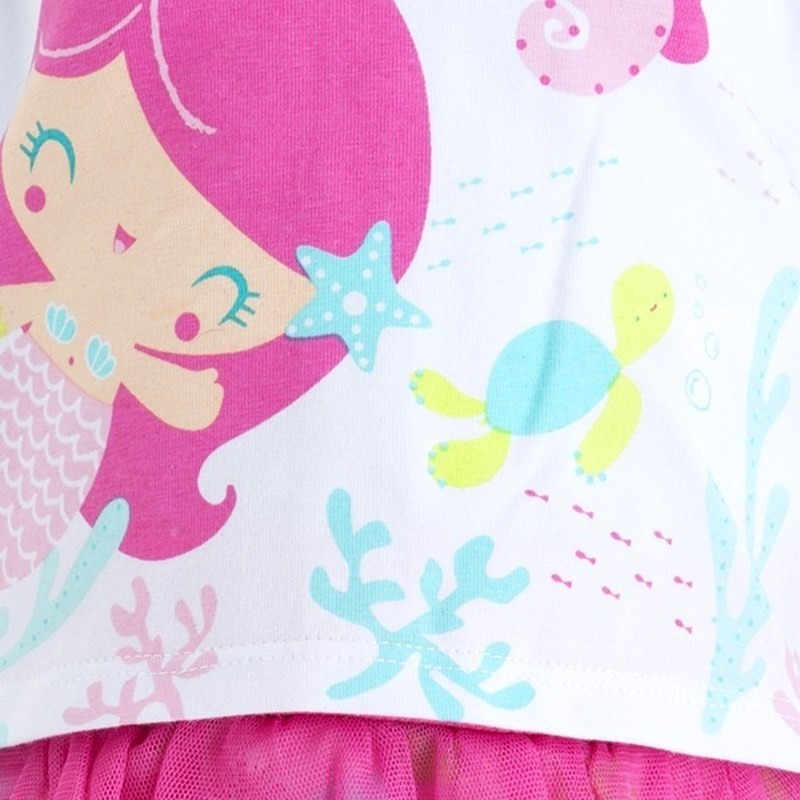 Tuc Tuc – Conjunto para Menina Little Mermaids Rosa