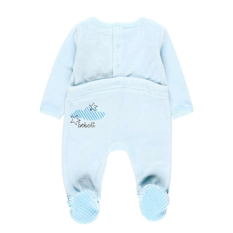 Bóboli – Babygrow Veludo Bebé Azul
