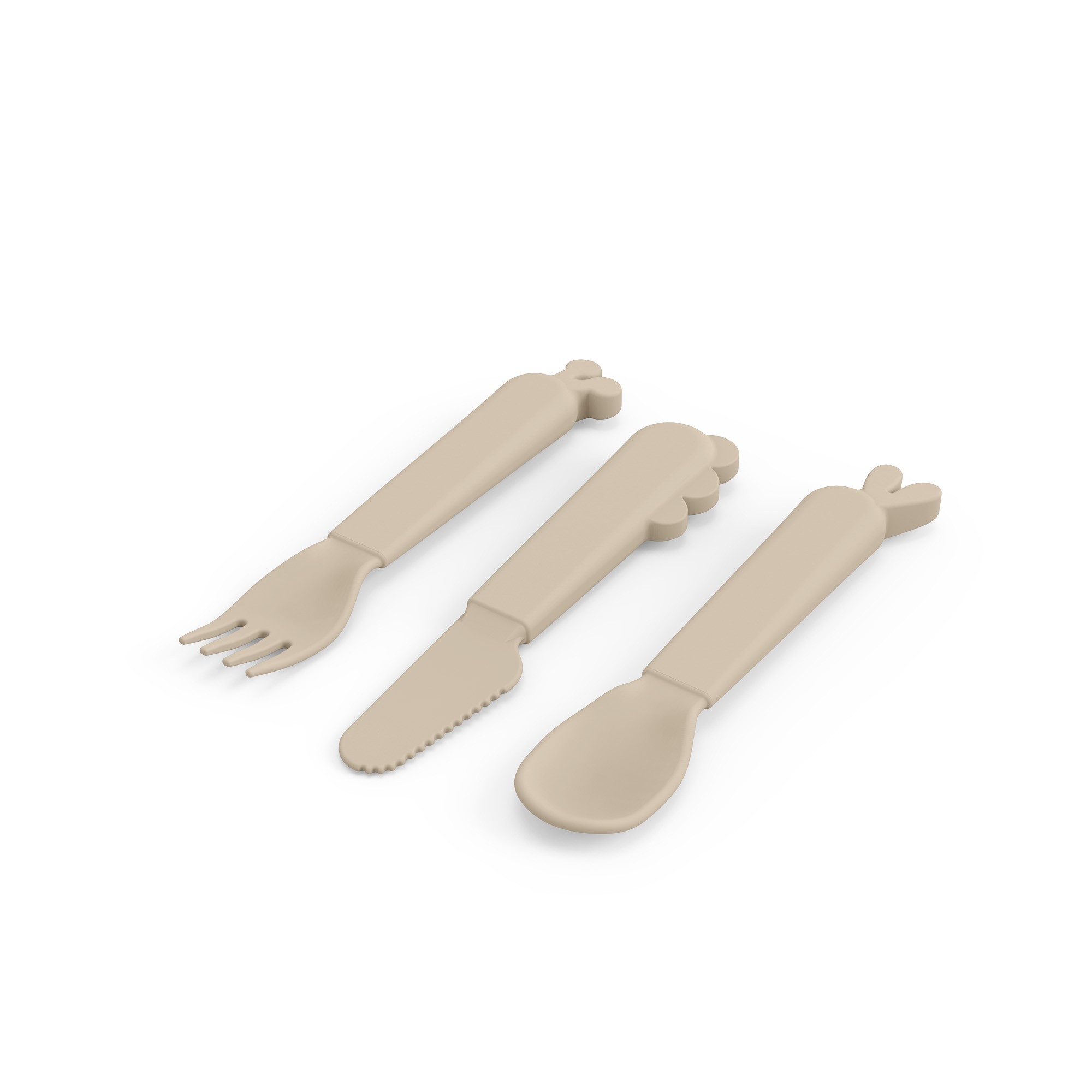 Kiddish cutlery set – Deer friends – Sand
