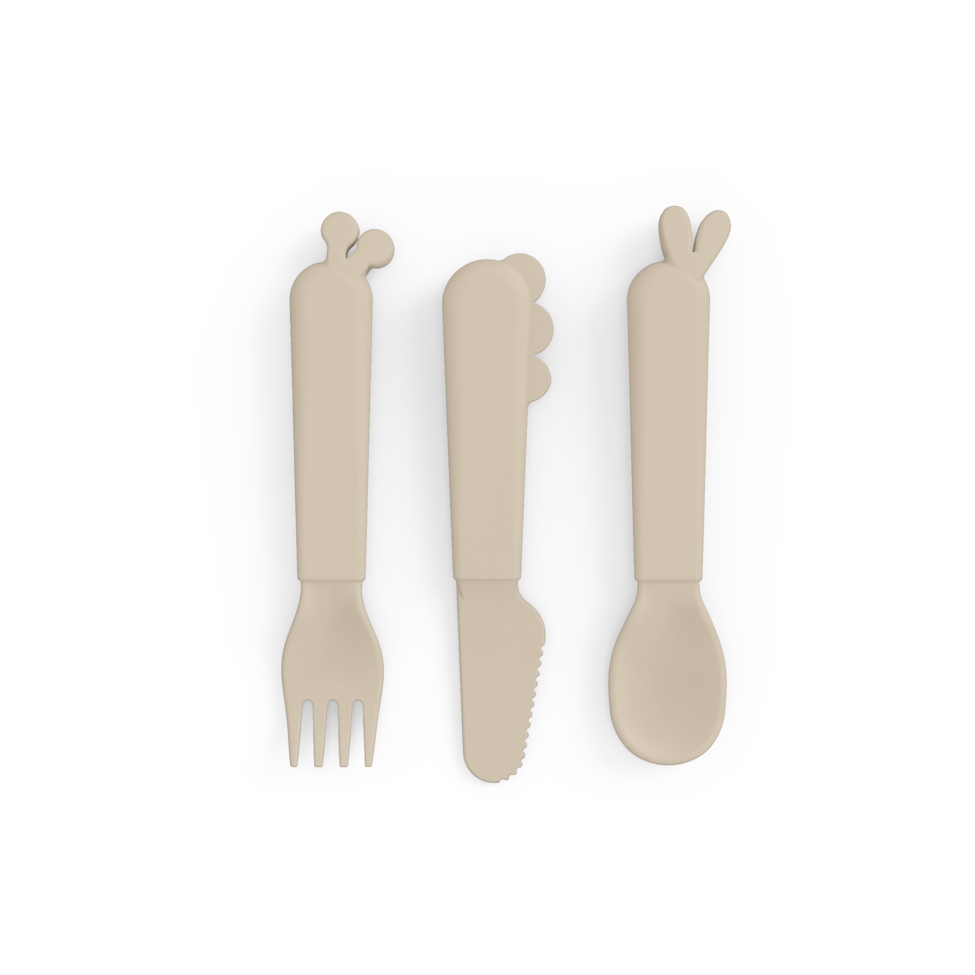 Kiddish cutlery set – Deer friends – Sand