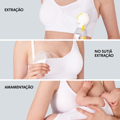 Sutiã de Amamentação Extração Leite Materno 3 em 1 - Medela - Drogarias  Pacheco