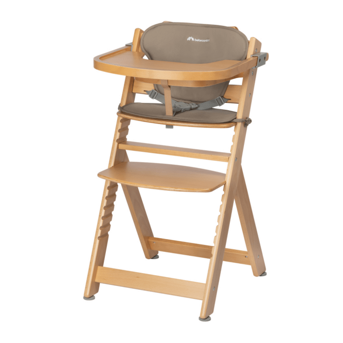 Bébé Confort - Cadeira Refeição - Timba Natural Wood + Forra Bege