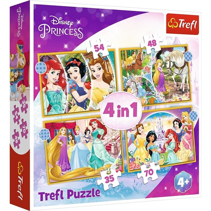 puzzle-trefl-princesas-da-disney-4-em-1 (1)
