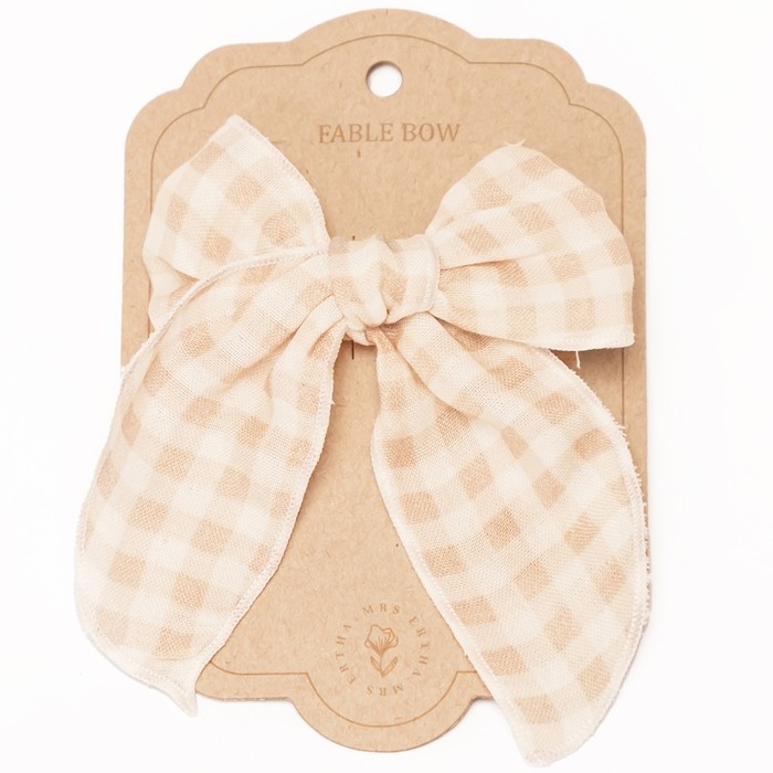 Fable Bow Clip Soft Squares